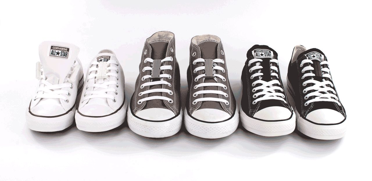 Converse shoes with Zubits magnetic closure