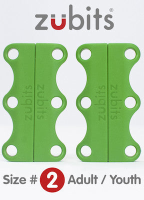 Green - Zubits magnetic lacing solution