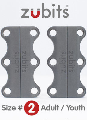 Grey - Zubits magnetic lacing solution