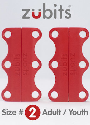 Red - Zubits magnetic lacing solution